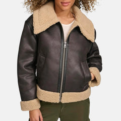 faux shearling jacket