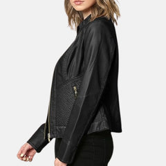 Aurora Slim Fit Style Moto Jacket for Women