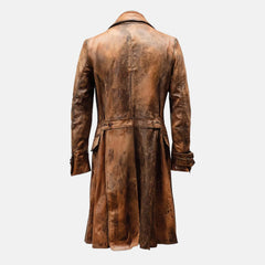 Vintage Long Leather Trench coat
