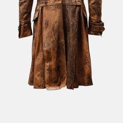 Vintage Long Leather Trench coat