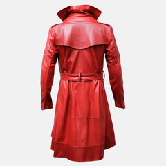 Top Notch Collar Men's Leather Duster