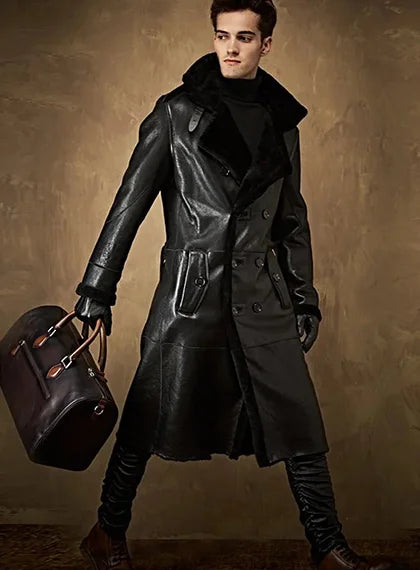 Hooded Leather Jacket