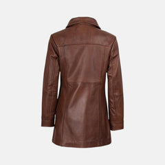 Isadora Casual Car Style Women’s Leather Coat
