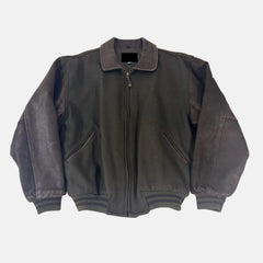 Men Bomber Flight Motorcycle Jacket