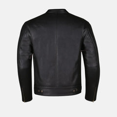 Phantom Streetwear Leather Biker Jacket with Utility Pockets