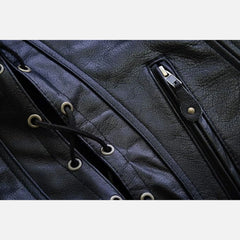 Selene Side Lace Women’s Leather Vest