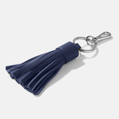 Leather tassel key chain