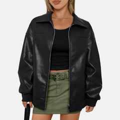 Stylish Leather Bomber Jacket for Women | Order Now