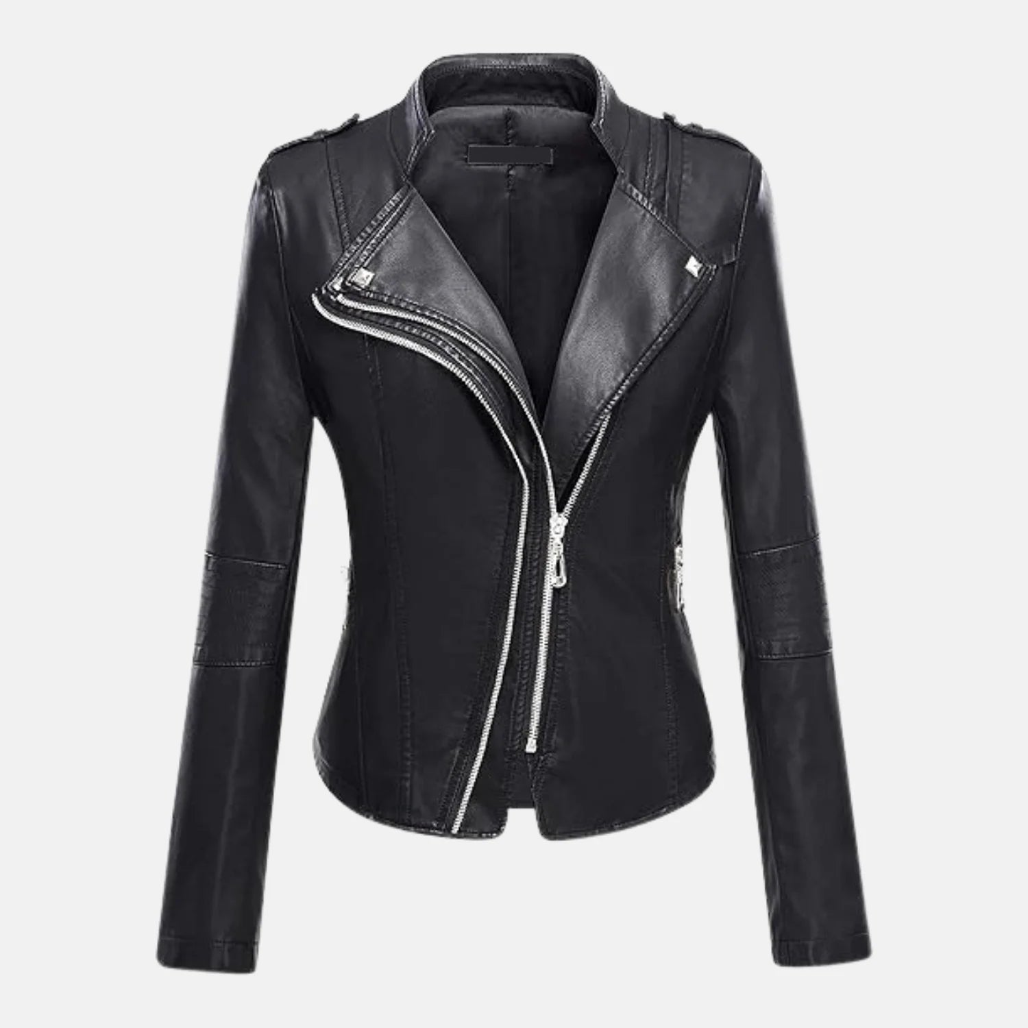 Vanessa Women’s Leather Moto Biker Short Coat Jacket