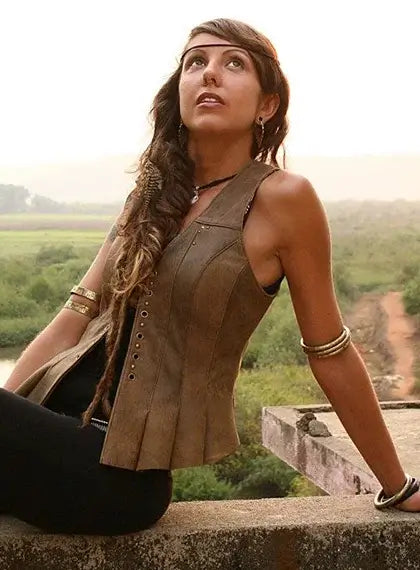 Leather Vest Women