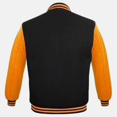 Leather Sleeve and Wool Men's Varsity Jacket