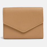 charming women compact wallet with lobg metal strap