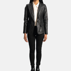 Allure Leather Blazer for Women