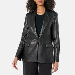 Aria Aurora Leather Blazer