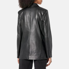 Aria Aurora Leather Blazer