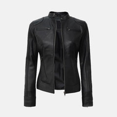 Ariene Leather Biker Jacket | Women's biker jacket