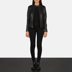 Ariene Leather Biker Jacket | Women's biker jacket