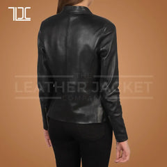 Ariene Leather Biker Jacket for Women - The Leather Jacket Company