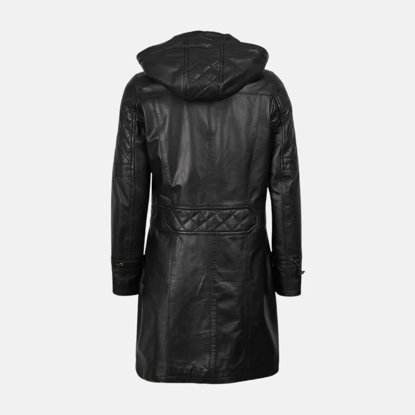 zara leather wrap dress Felicity Vegan Leather Dress