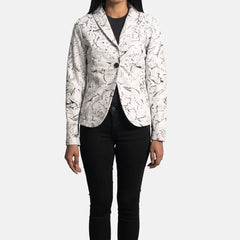 Avante Garde Leather Blazer Women