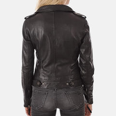 Classic Crest Leather Bomber Jacket for women | Order Now