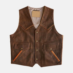 Lachlan Leather Vest