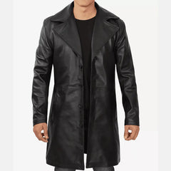 Trailblazer Premium Mens Leather Duster