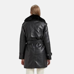 Milano Moxie Leather Shearling Coat