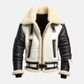 Pilot Flying Bomber Shearling Fur Aviator Jacket