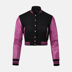 women's crop varsity jacket​