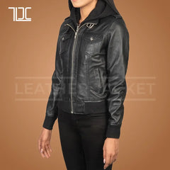 Plush Pelt Womens Bomber Jacket - The Leather Jacket Company