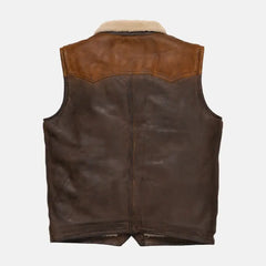 Raven Raiment Leather Vest Mens