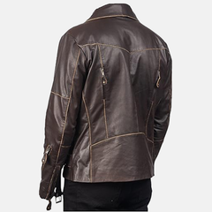 Rowan Mens Leather Biker Jacket