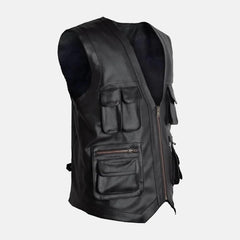 Rustic Rebel Leather Motorcycle Vest