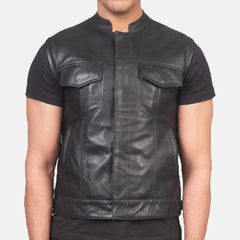 Rustic Rebel Leather Motorcycle Vest