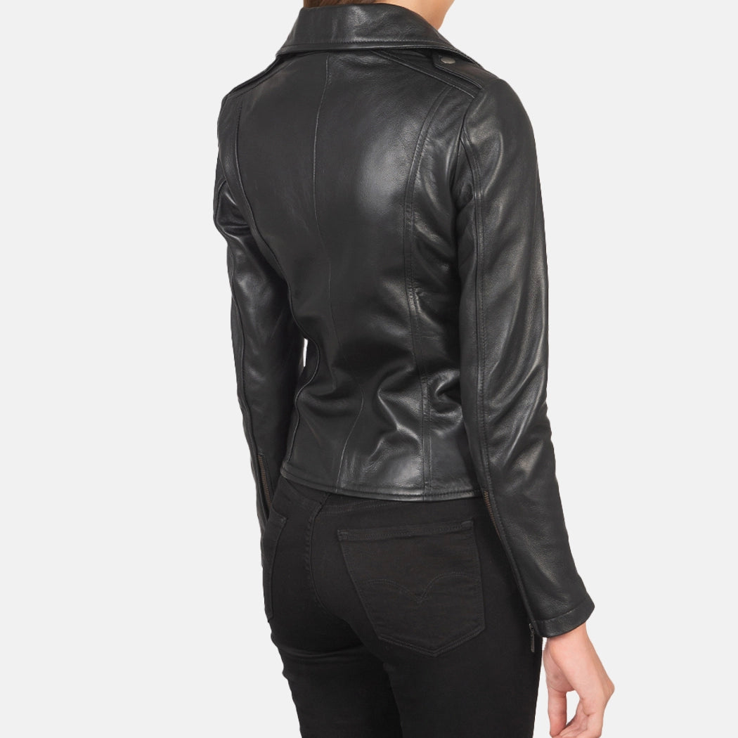 Seraphina Womens Leather Motorcycle Jacket