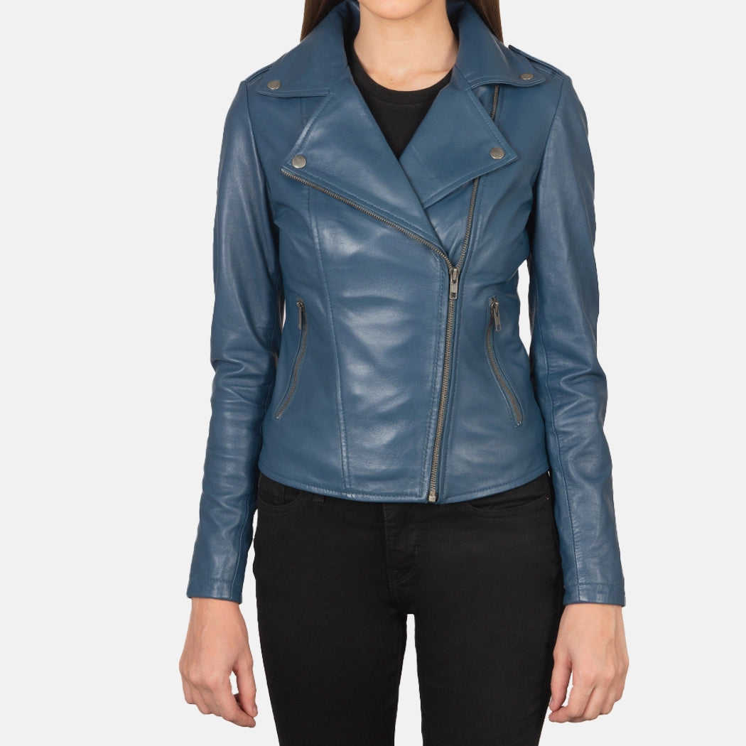 Seraphina Womens Leather Motorcycle Jacket