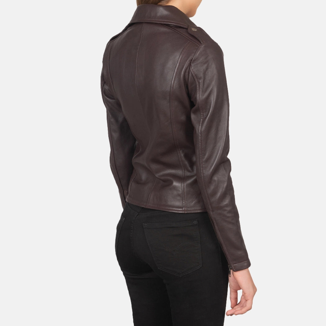 Seraphina Womens Leather Motorcycle Jacket