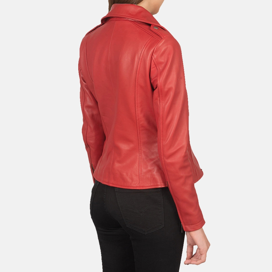 Seraphina Womens Leather Motorcycle Jacket