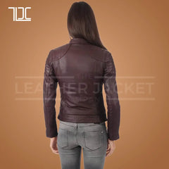 Sheepskin Genuine leather Biker Jacket