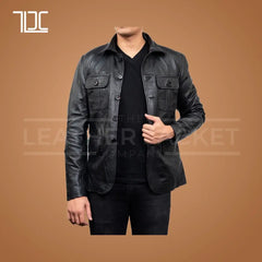 Stylish Executive Mens Leather Blazers - The Leather Jacket Company