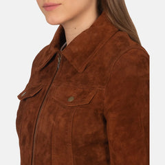 Suzy Suede Trucker Jacket