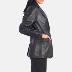 Swelte Norma Leather Blazer Outfit