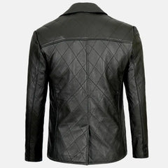 Urbane Couture Mens Leather Blazer