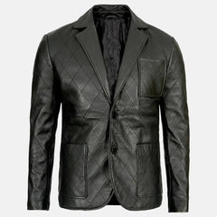 Urbane Couture Mens Leather Blazer