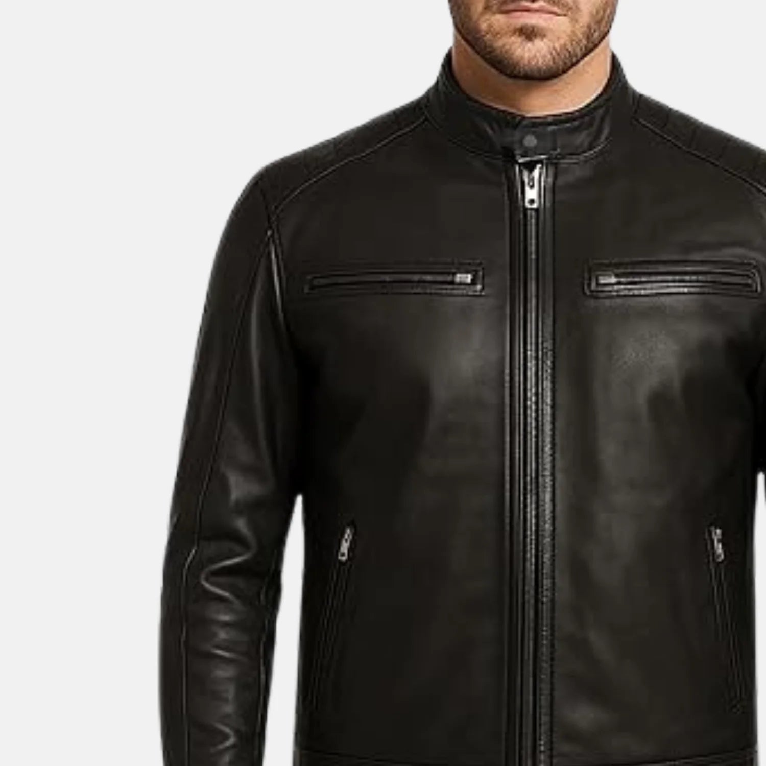 Vincent Zip Up Style Mens Motorcycle Jacket