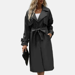 Outlander Womens Leather Coat | Womens Black Leather Coat