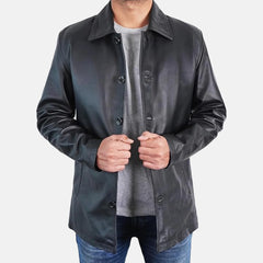 Royal Rogue Leather Blazer Men