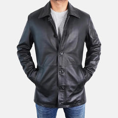 Royal Rogue Leather Blazer Men